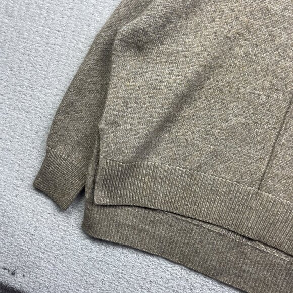 H&M Chunky Cozy Sweater Womens Sz M Mock Neck Wool Blend Brown / Beige - Picture 5 of 16